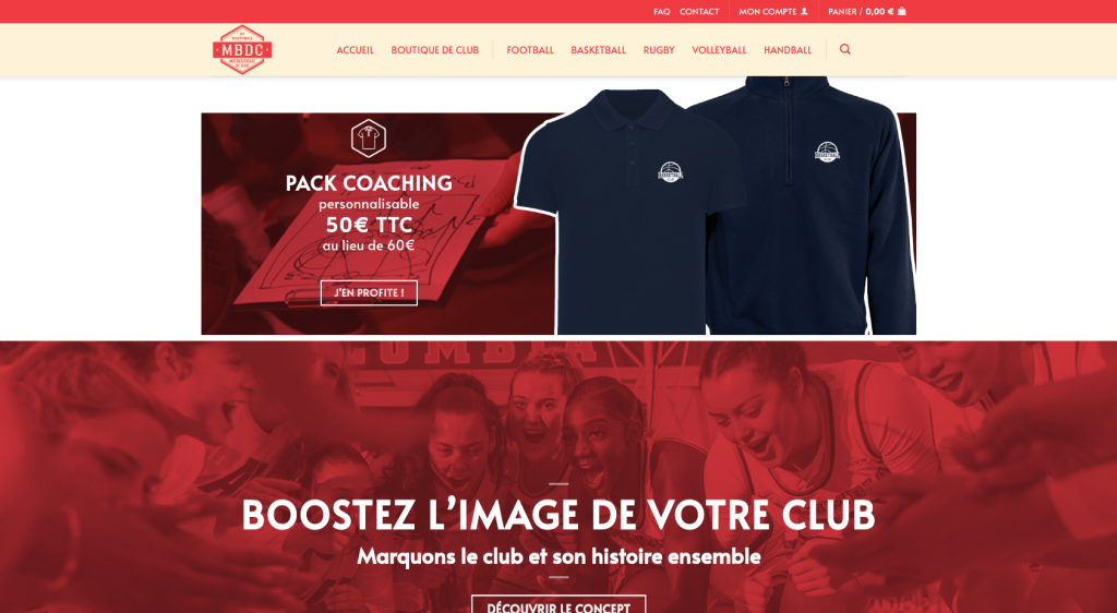 Image du site web maboutiquedeclub.com